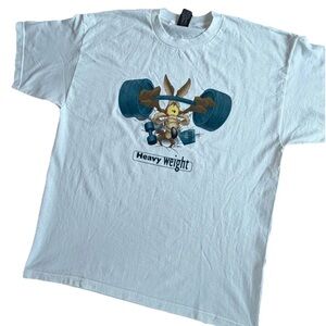 Vintage Warner Bros Looney Tunes Wile E Coyote Heavy Weight Graphic Tee XXL
